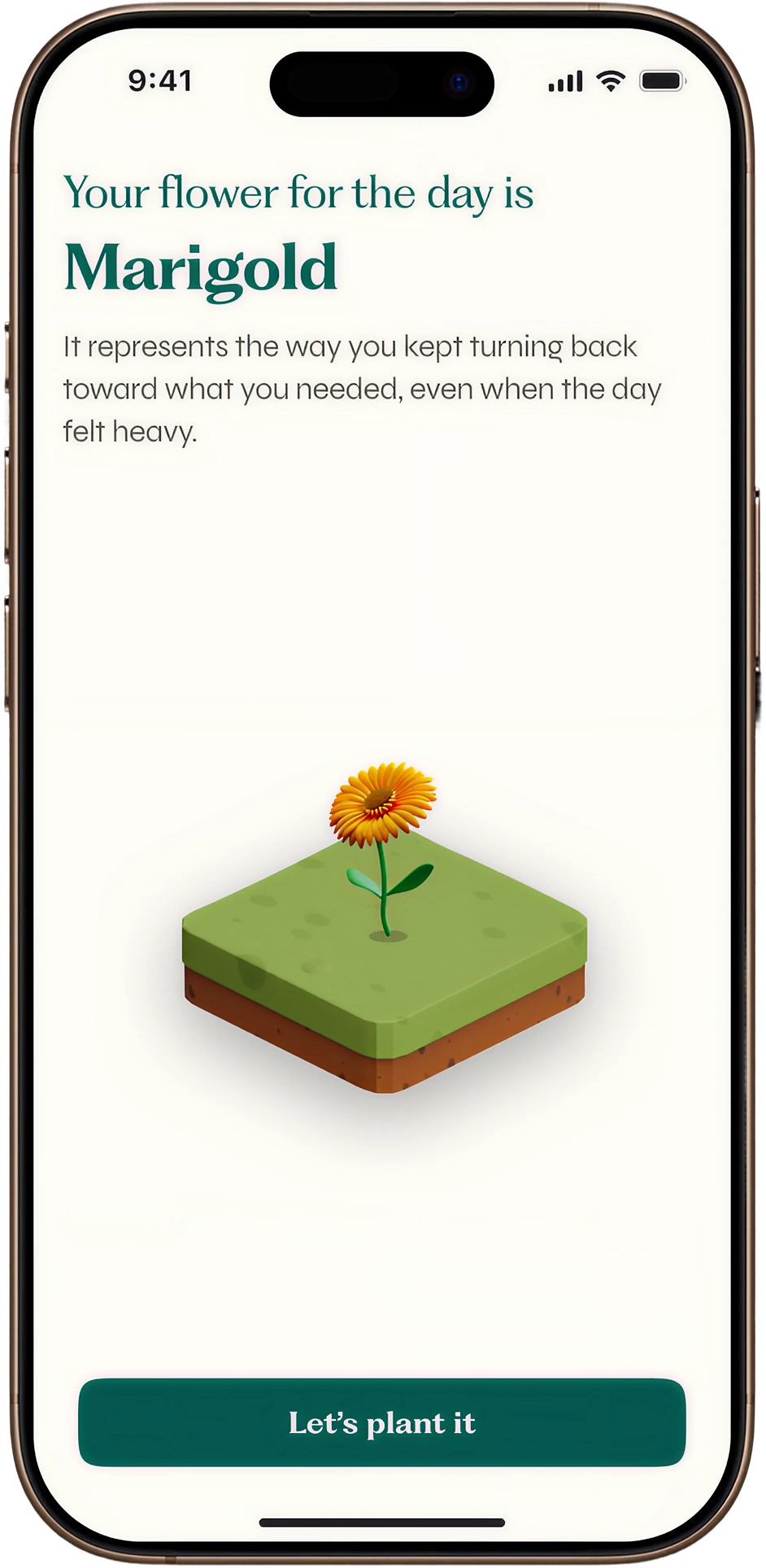 Generate flower screen